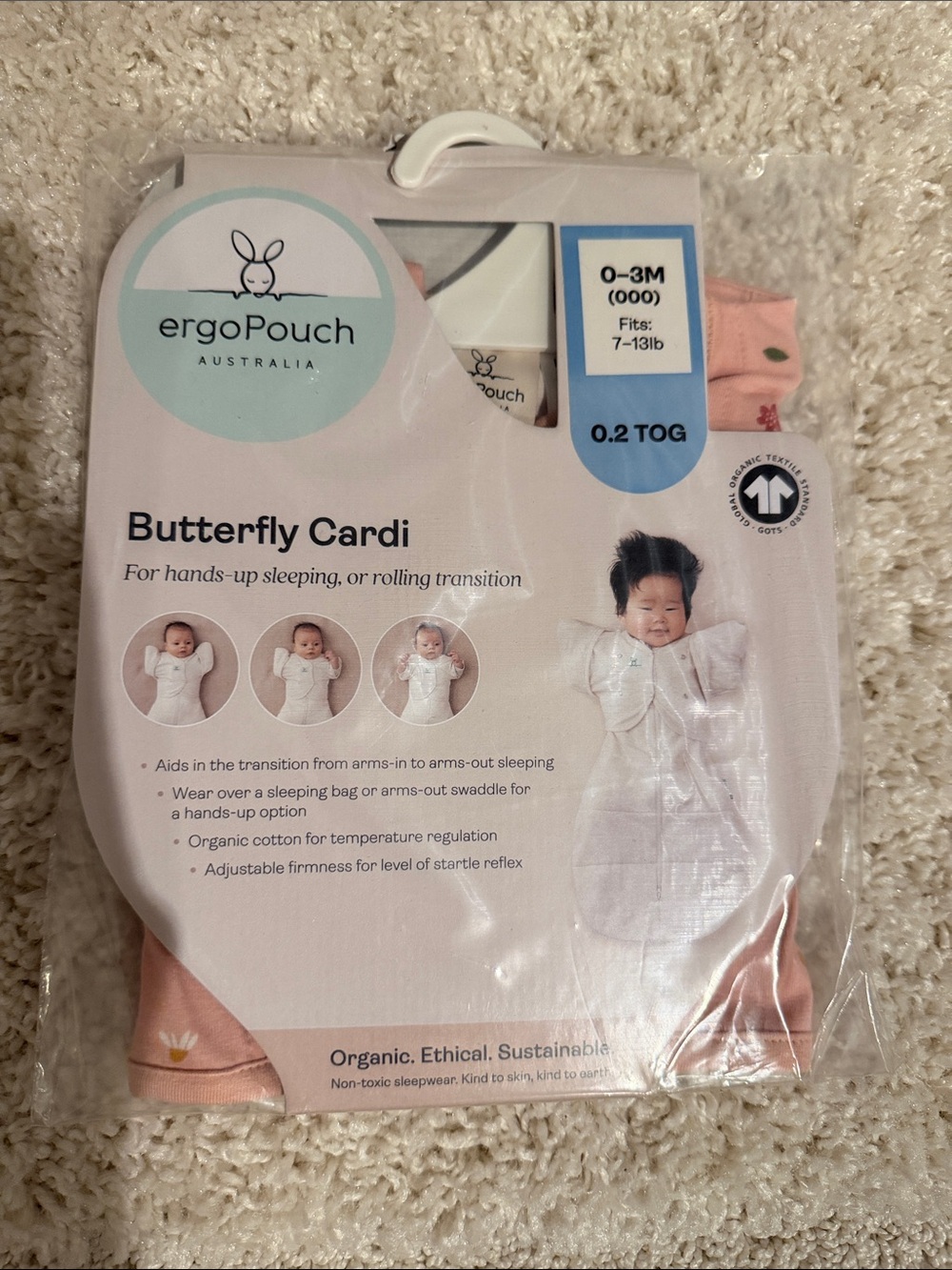 Brand New Ergopouch Butterfly Cardi